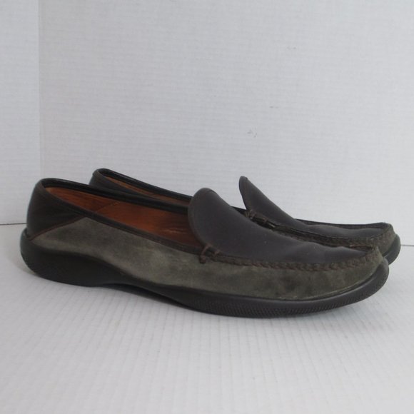 Allen Edmonds Conway Men Brown Leather & Suede Casual Loafer Shoes 9.5 Allen Edmonds Conway Brown Leather & Suede Driving Loafer  main image 4